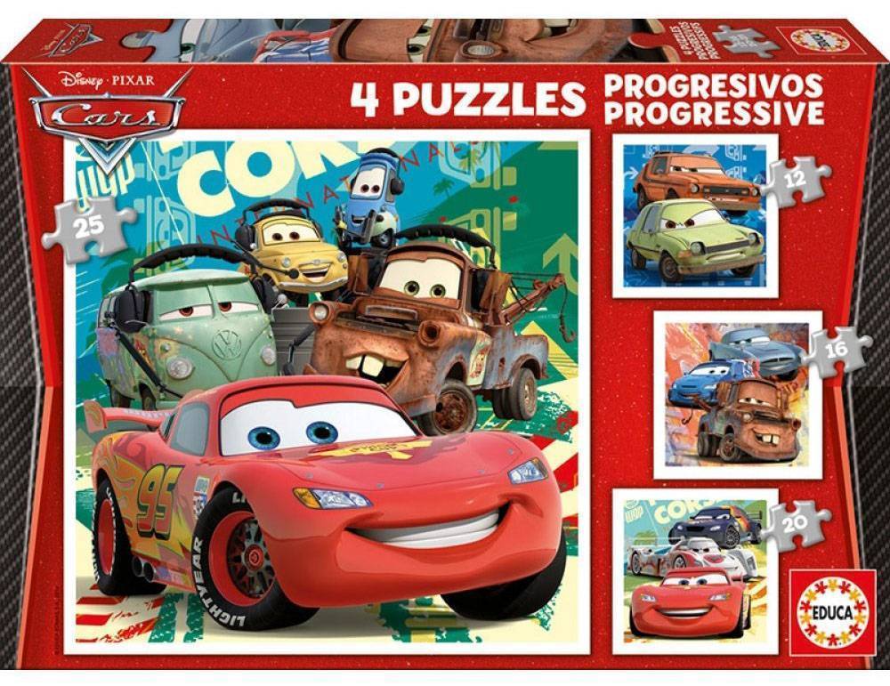 EDUCA PUZZLE 4 CARS (12-16-20-25 TMX) EDUCA