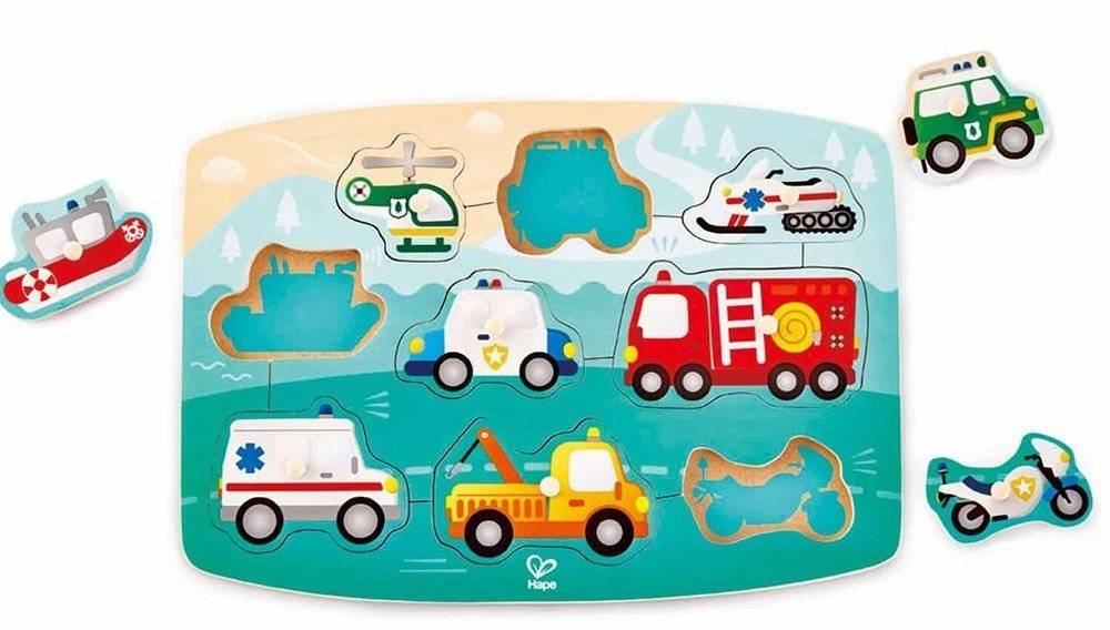 PUZZLE ΜΕ ΟΧΗΜΑΤΑ ΕΚΤΑΚΤΗΣ ΑΝΑΓΚΗΣ HAPE EMERGENCY PEG