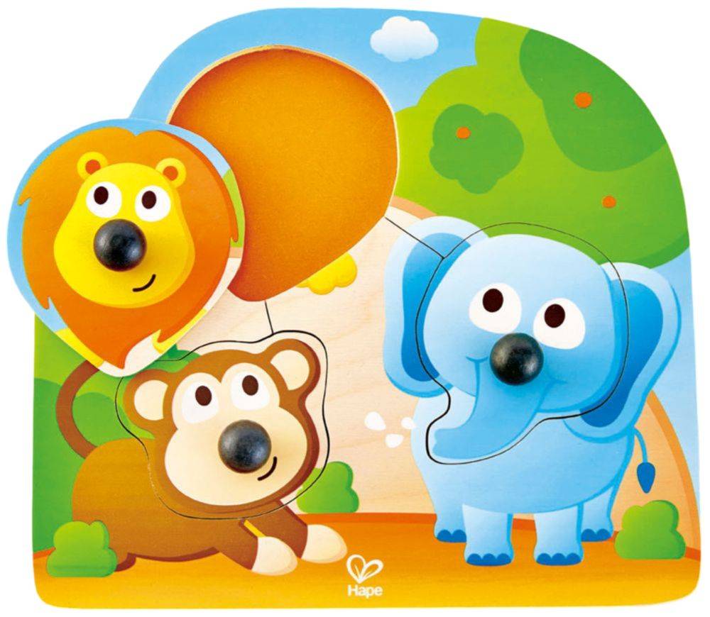 HAPE ΖΩΑΚΙΑ ΤΗΣ ΖΟΥΓΚΛΑΣ HAPE BIG NOSE JUNGLE PUZZLE