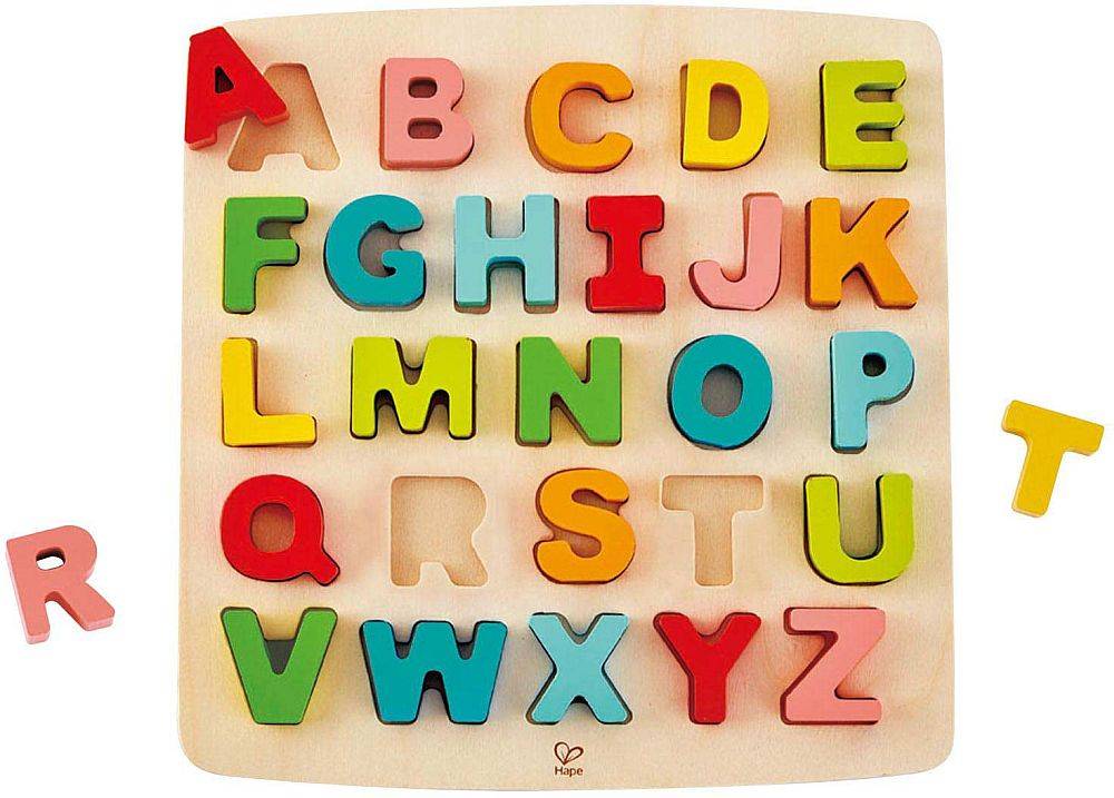 ΠΑΖΛ ΜΑΘΑΙΝΩ ΤΟ ΑΓΓΛΙΚΟ ΑΛΦΑΒΗΤΟ HAPE CHUNKY ALPHABET PUZZLE HAPE