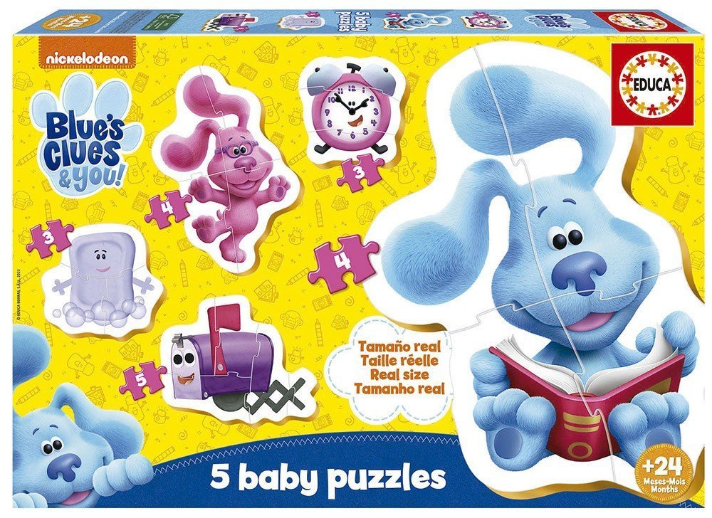 EDUCA EDUCA PUZZLE BLUE&#039;S CLUES 5-3-4-5TMX