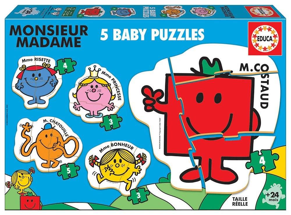 EDUCA EDUCA PUZZLE MONSIEUR MADAME 3-4-5 TMX