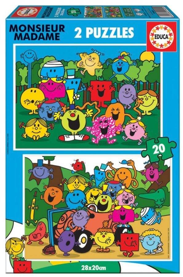 EDUCA PUZZLE MONSIEUR MADAME 2X20TMX (Π.019.401) EDUCA