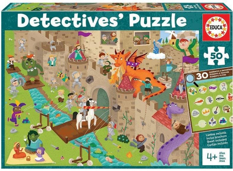 ΠΑΖΛ EDUCA DETECTIVES' CASTLE 50TMX (18895) EDUCA