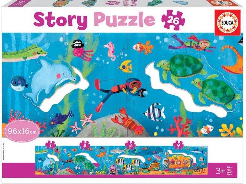 ΠΑΖΛ EDUCA STORY UNDERWATER WORLD 26TMX (18902) EDUCA