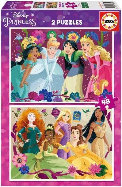 ΠΑΖΛ EDUCA DISNEY PRINCESS 2X48 96TMX (19675) EDUCA