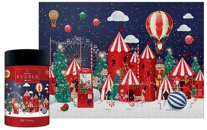 CASTORLAND ΠΑΖΛ INTERDRUK XMAS GIFT FACTORY 500 ΚΟΜΜΑΤΙΑ
