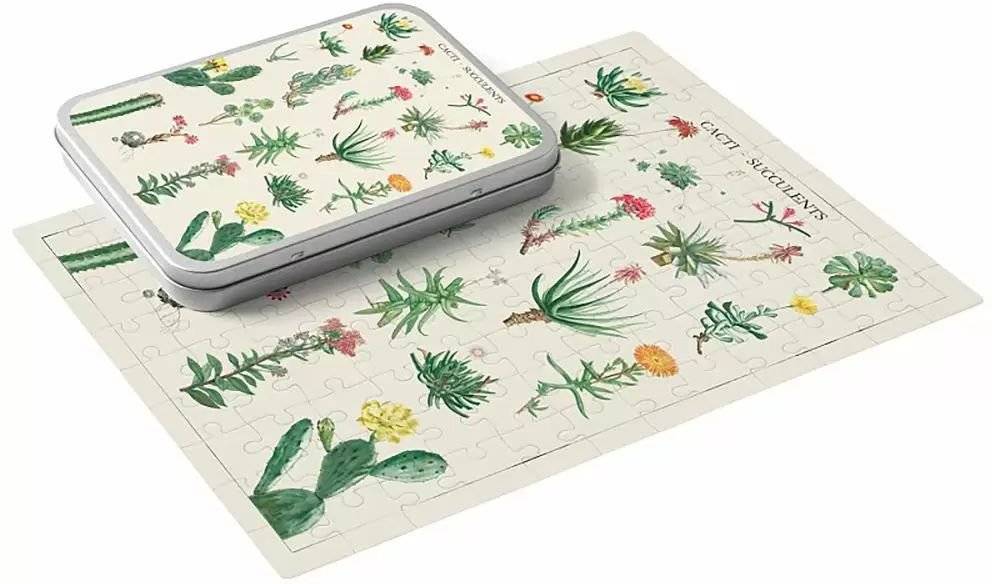 ΠΑΖΛ BOTANICAL ΣΕ ΜΕΤΑΛΛΙΚΟ ΚΟΥΤΙ CACTI BY KOKONOTE 100 ΤΜΧ LICENSED PRODUCTS