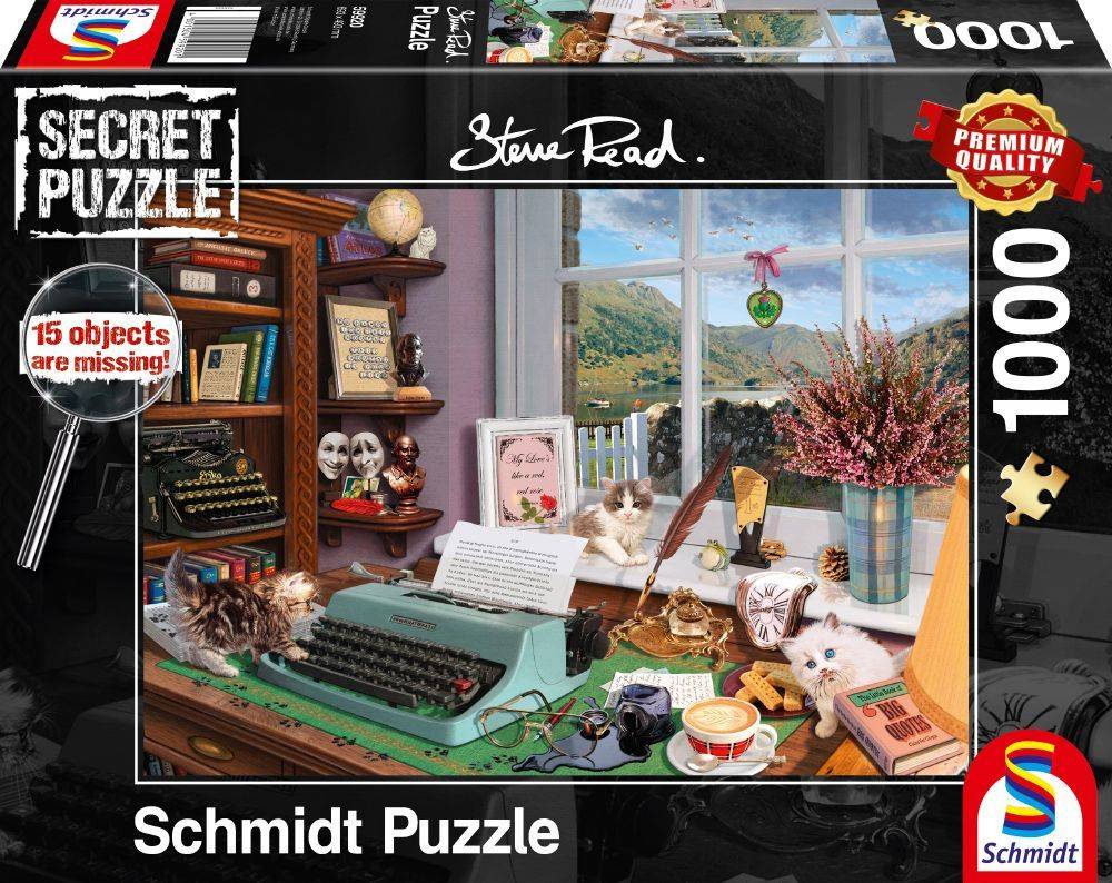 SCHMIDT SECRET PUZZLE ΓΡΑΦΕΙΟ - STEVE READ SCHMIDT 1000 ΚΟΜΜΑΤΙΑ (59920)