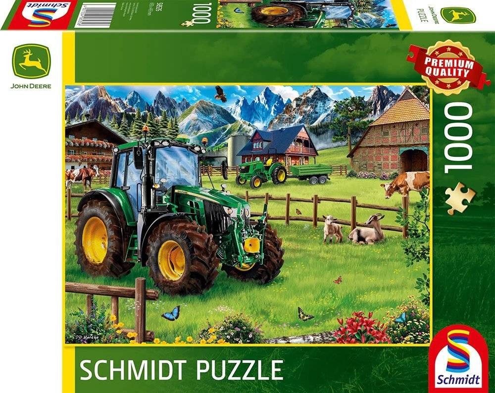 ALPINE PASTURE WITH TRACTOR - JOHN DEERE SCHMIDT 1000 ΚΟΜΜΑΤΙΑ (58535) SCHMIDT