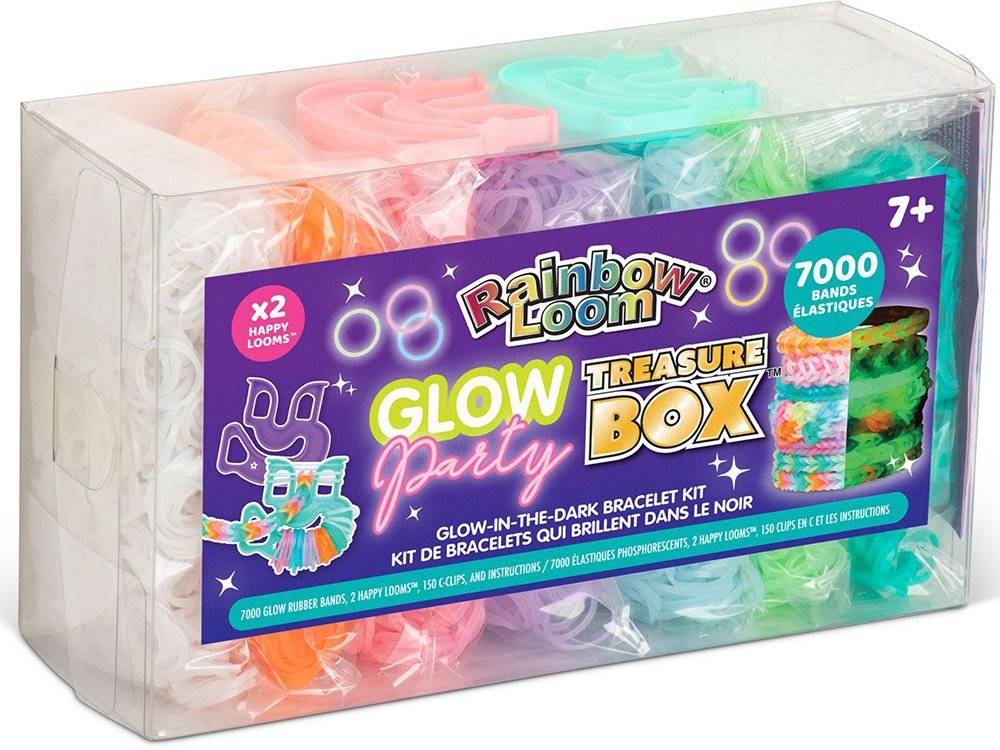 GLOW PARTY-TREASURE BOX RAINBOW LOOM RAINBOW LOOM
