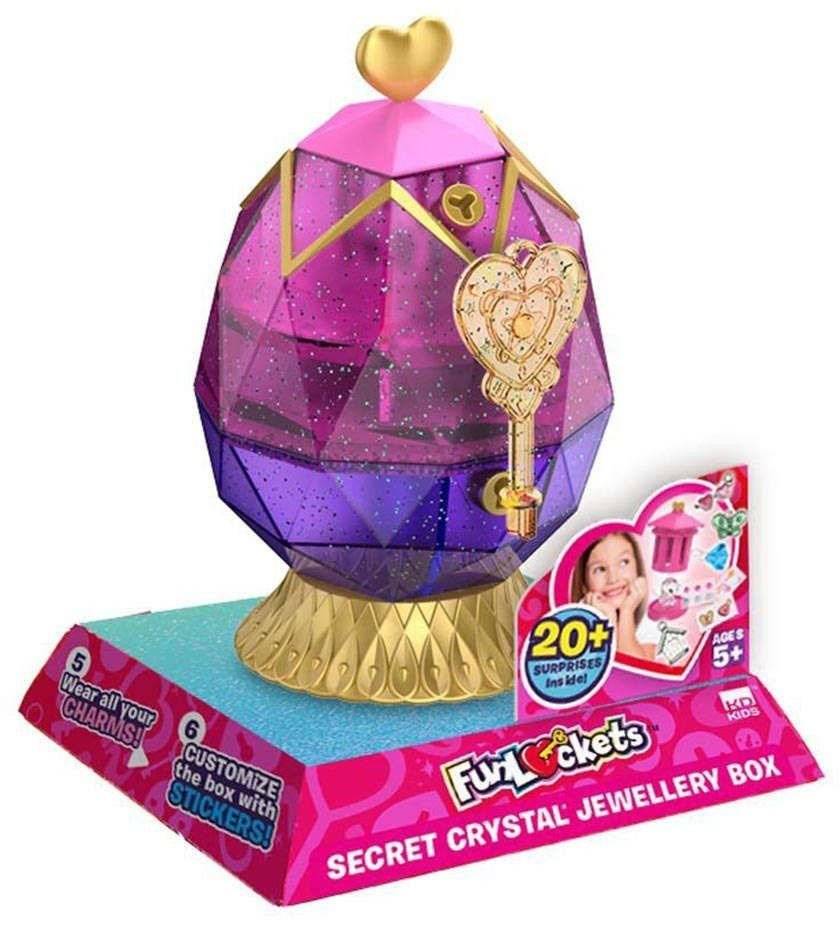 ΚΡΥΣΤΑΛΛΙΝΗ ΜΥΣΤΙΚΗ ΚΟΣΜΗΜΑΤΟΘΗΚΗ ΑΥΓΟ FUNLOCKETS ΜΕ ΕΚΠΛΗΞΕΙΣ