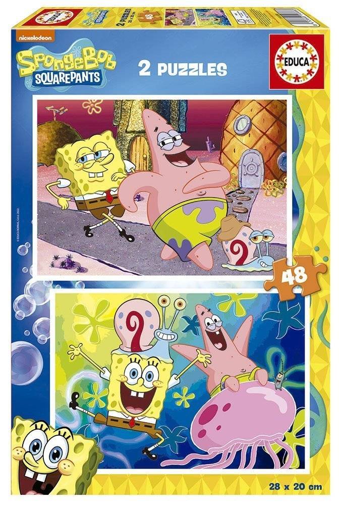 EDUCA PUZZLE BOB ESPONJA 2X48TMX (Π.019.388) EDUCA