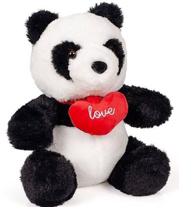 PANDA ΜΕ ΚΑΡΔΙΑ ΑΓΙΟΥ ΒΑΛΕΝΤΙΝΟΥ FRIENDLIES 24CM