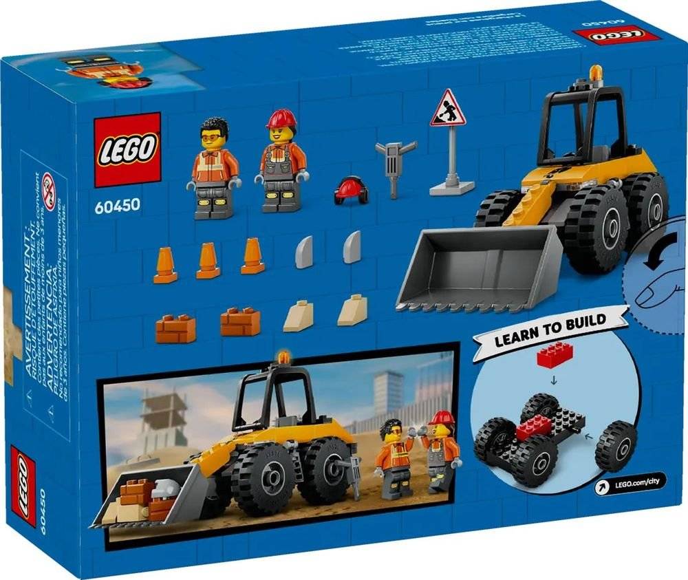 LEGO YELLOW CONSTRUCTION WHEEL LOADER (60450)