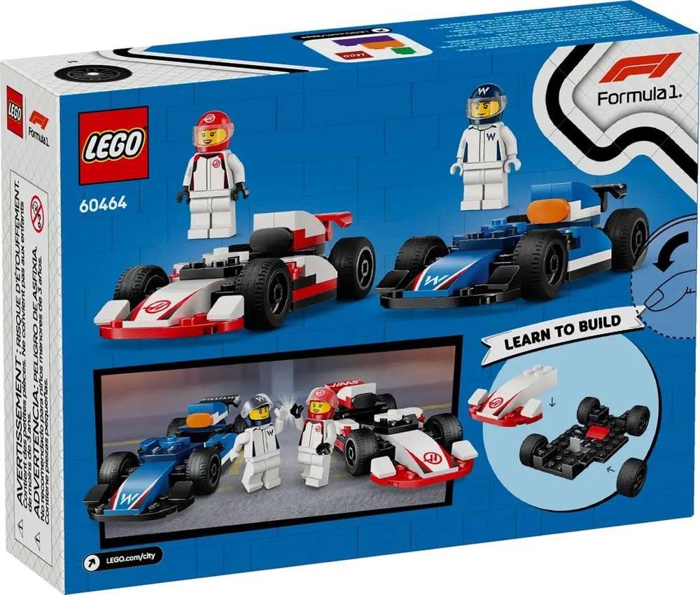 LEGO LEGO F1 WILLIAMS RACING - HAAS F1 RACE CARS (60464)