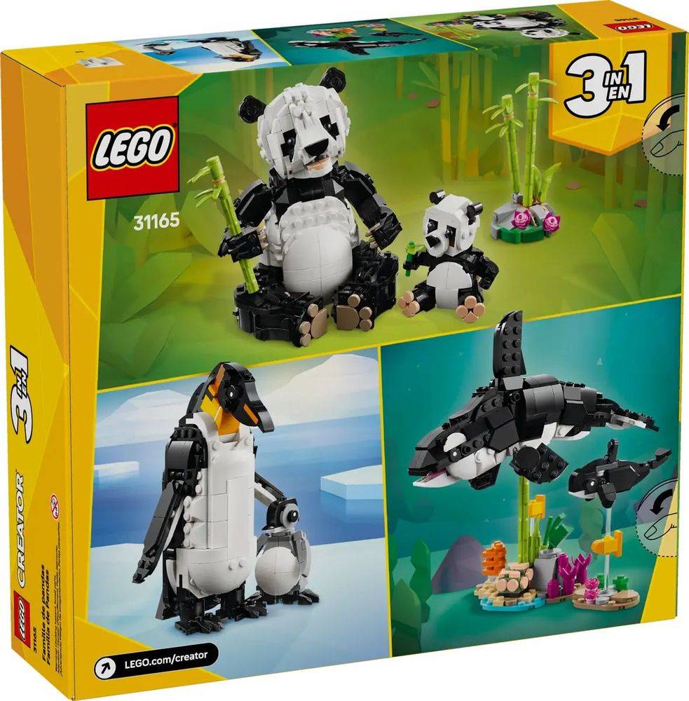 LEGO WILD ANIMALS: PANDA FAMILY (31165)