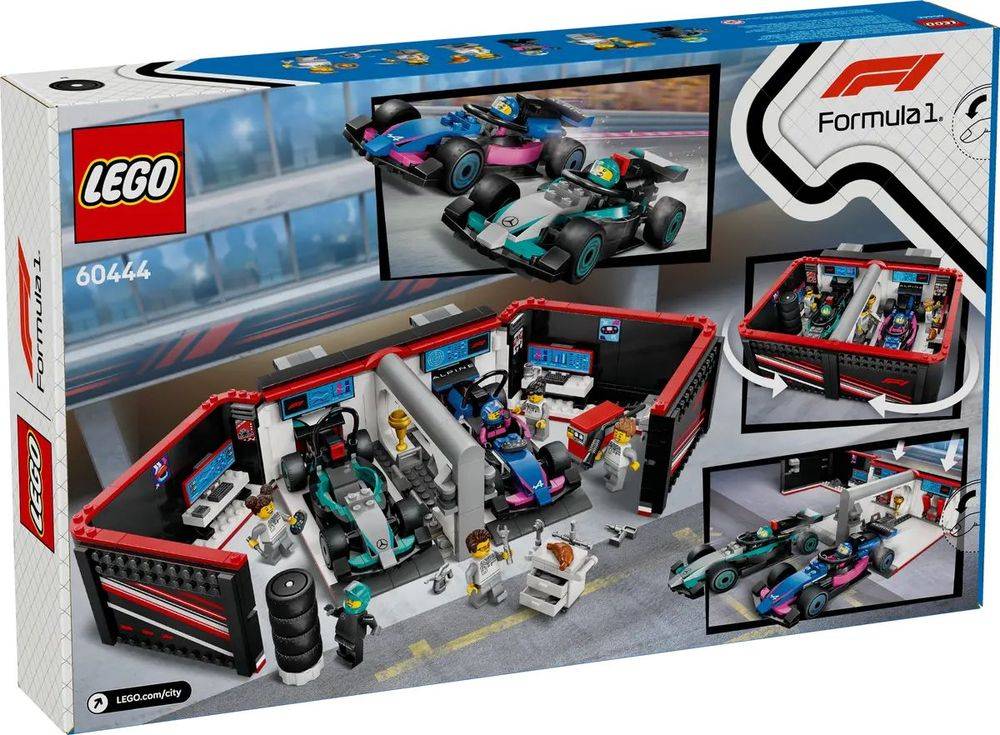 LEGO F1 GARAGE - MERCEDES-AMG - ALPINE CARS (60444)