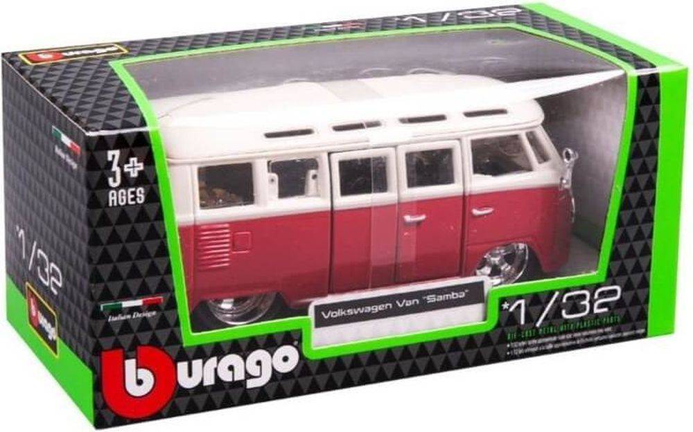 BBURAGO ΟΧΗΜΑ VOLKSWAGEN VAN "SAMBA" ΜΕΤΑΛΛΙΚΟ ΑΝΤΙΓΡΑΦΟ 1:32 (18-43048)
