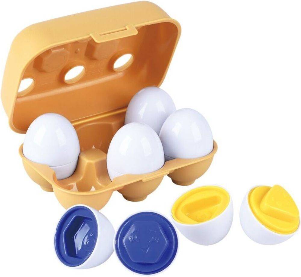 ΣΕΤ ΤΑΙΡΙΑΞΕ ΤΑ ΣΧΗΜΑΤΑ ΚΑΙ ΤΑ ΑΥΓΑ PLAYGO SHAPE SORTER EGGS RAINBOW SET (1732)