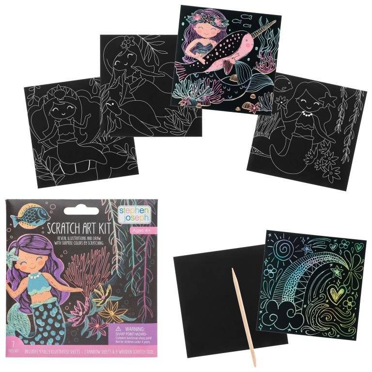 ΧΕΙΡΟΤΕΧΝΙΑ STEPHEN JOSEPH SCRATCH KIT ART, MERMAID STEPHEN JOSEPH