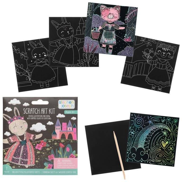 ΧΕΙΡΟΤΕΧΝΙΑ STEPHEN JOSEPH SCRATCH KIT ART, BUNNY/CAT