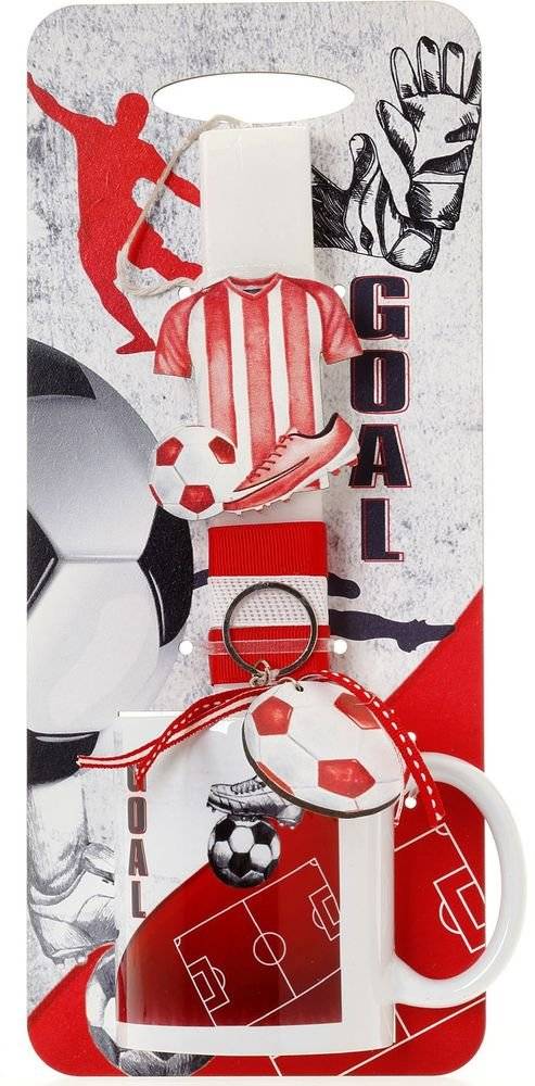 ΠΑΣΧΑΛΙΝΗ ΛΑΜΠΑΔΑ ΜΕ ΠΛΑΤΗ ΚΑΙ ΜΠΡΕΛΟΚ ΠΟΔΟΣΦΑΙΡΟ ΚΟΚΚΙΝΟ ΜΕ ΚΟΥΠΑ