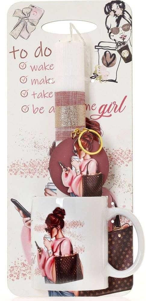 PLUS4U COLLECTION ΠΑΣΧΑΛΙΝΗ ΛΑΜΠΑΔΑ ΜΕ ΠΛΑΤΗ ΚΑΙ ΜΠΡΕΛΟΚ ΚΟΡΙΤΣΙ ΛΙΣΤΑ TO DO ΜΕ ΚΟΥΠΑ