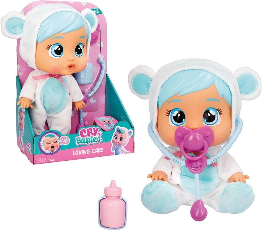 CRY BABIES ΚΛΑΨΟΥΛΙΝΙΑ LOVING CARE KRISTAL - ΔΙΑΔΡΑΣΤΙΚΗ ΚΟΥΚΛΑ ΚΛΑΙΕΙ ΜΕ ΑΛΗΘΙΝΑ ΔΑΚΡΥΑ AS COMPANY