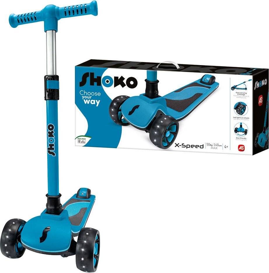 ΠΑΙΔΙΚΟ ΠΑΤΙΝΙ SHOKO X-SPEED ΜΕ 3 ΡΟΔΕΣ ΣΕ ΜΠΛΕ (4+ ΧΡΟΝΩΝ)