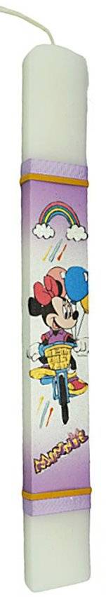 ΠΑΣΧΑΛΙΝΗ ΛΑΜΠΑΔΑ MINNIE ΠΟΔΗΛΑΤΟ ΜΕ ΞΥΛΙΝΟ ΚΟΥΤΙ