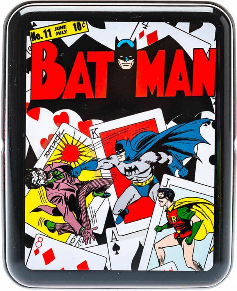 CARTAMUNDI ΤΡΑΠΟΥΛΑ CARTAMUNDI WARNER COMIC NO.11 BATMAN ΣΕ ΜΕΤΑΛΛΙΚΟ ΚΟΥΤΙ