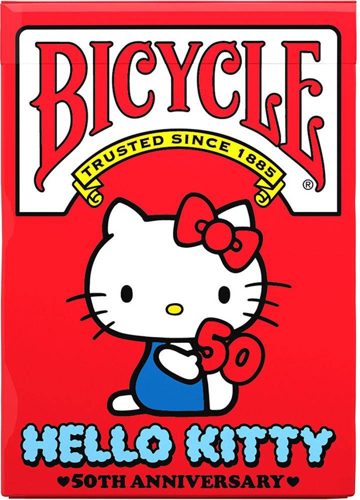 BICYCLE ΤΡΑΠΟΥΛΑ BICYCLE HELLO KITTY 50TH ANNIVERSARY