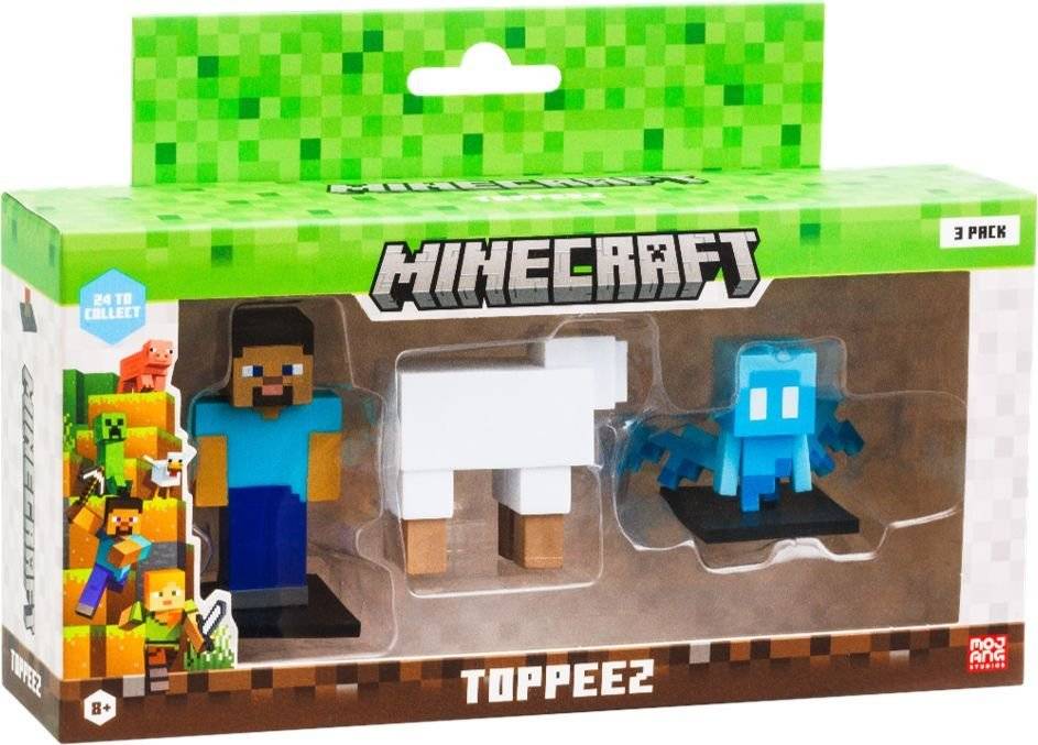 MINECRAFT 3D TOPPEEZ ΦΙΓΟΥΡΑ 3 PACK WINDOW BOX 6ΕΚ GIOCHI PREZIOSI