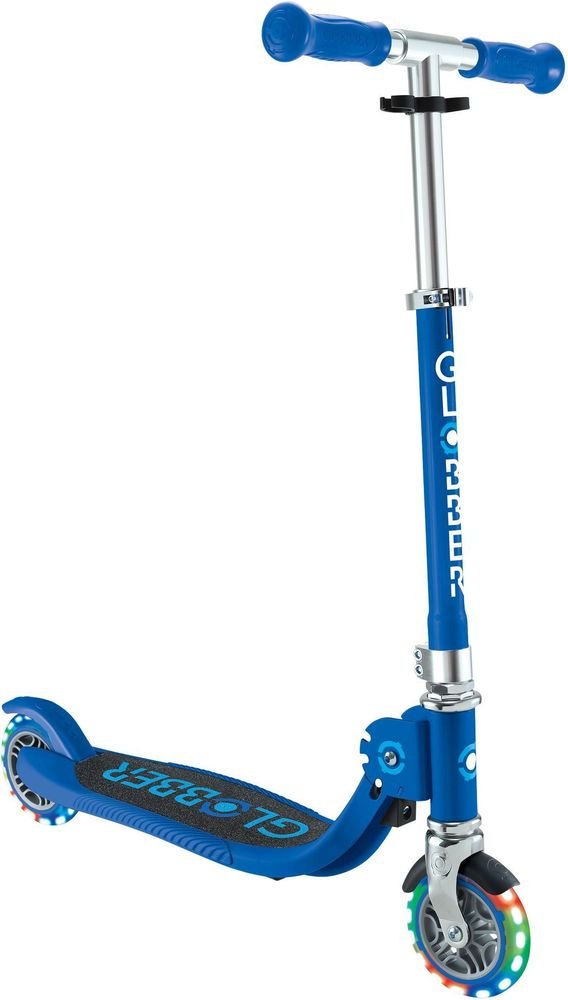 GLOBBER ΠΑΤΙΝΙ GLOBBER ΑΝΑΔΙΠΛΟΥΜΕΝΟ JUNIOR FLOW LIGHTS NAVY BLUE