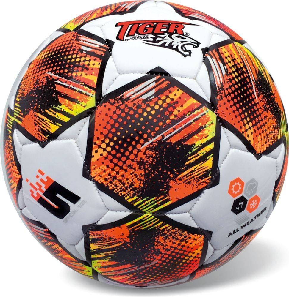 STAR TOYS ΜΠΑΛΑ ΠΟΔΟΣΦΑΙΡΟΥ MATCH LINE STARS FLUO ΠΟΡΤΟΚΑΛΙ - S.5