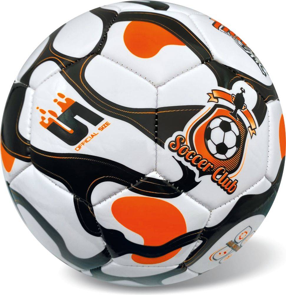 STAR TOYS ΜΠΑΛΑ ΠΟΔΟΣΦΑΙΡΟΥ SPORT LINE FLUO ΠΟΡΤΟΚΑΛΙ-ΜΑΥΡΟ - S.5