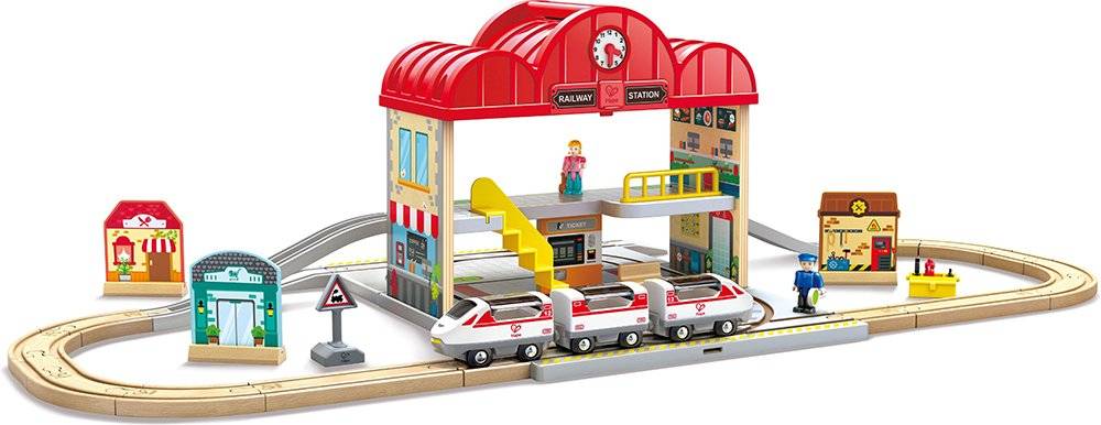 ΣΙΔΗΡΟΔΡΟΜΟΣ HAPE RAILWAY TRAIN STATION SET HAPE