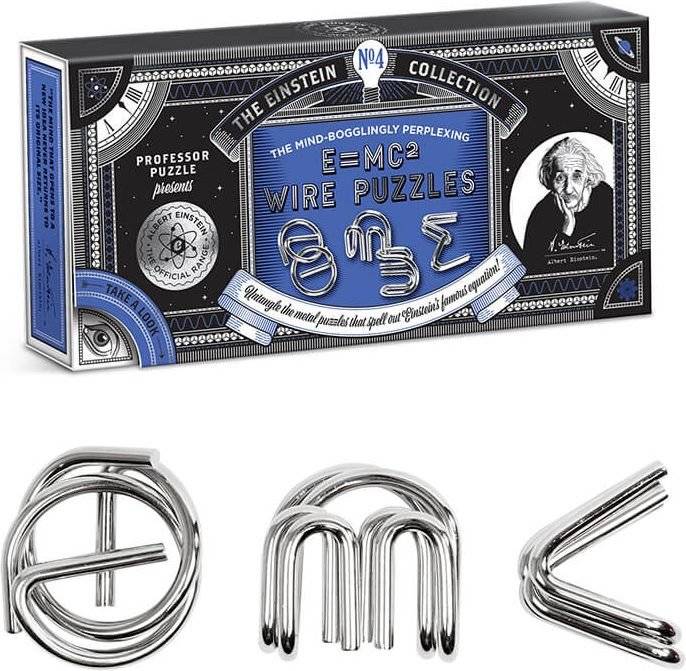 EINSTEIN'S E=MC² METAL PUZZLES PROFESSOR PUZZLE