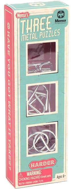 SET OF 3 HARDER WIRE PUZZZLES MENSA