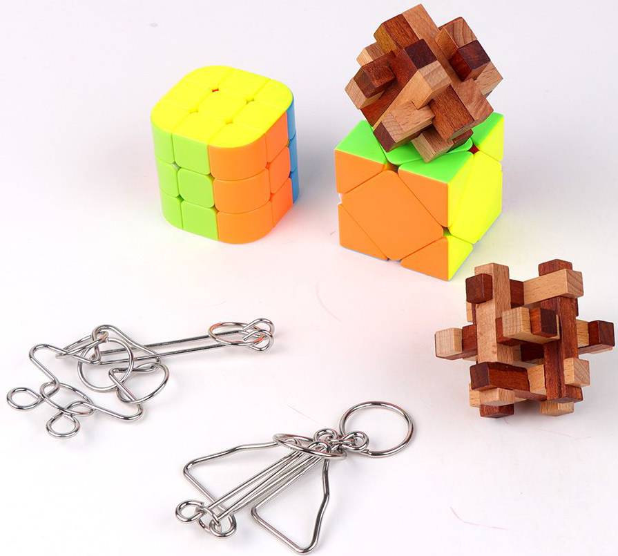 SET OF 6 IN 1 PUZZLES MENSA MENSA
