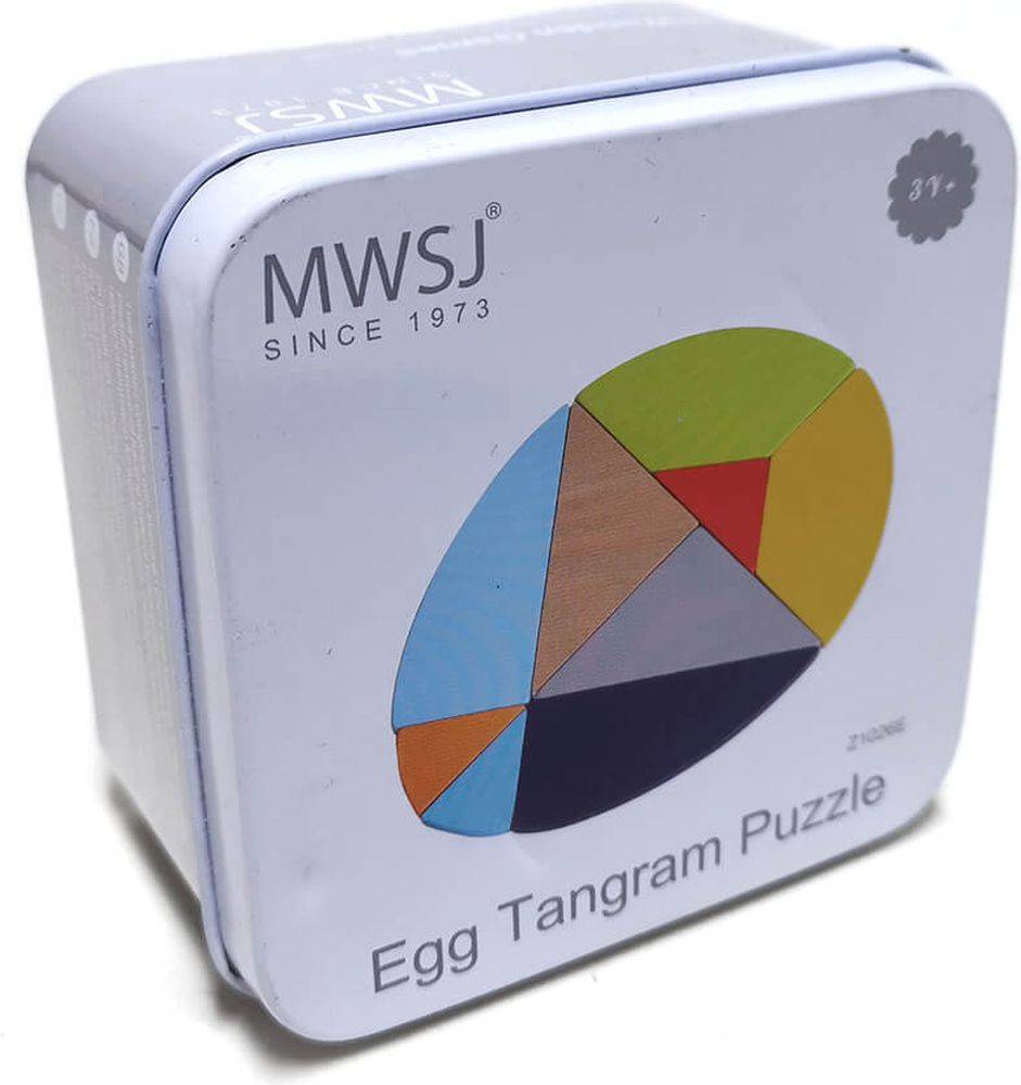 EGG TANGRAM PUZZLE MWSJ ΤΑΝΓΚΡΑΜ ΑΥΓΟ IWOOD