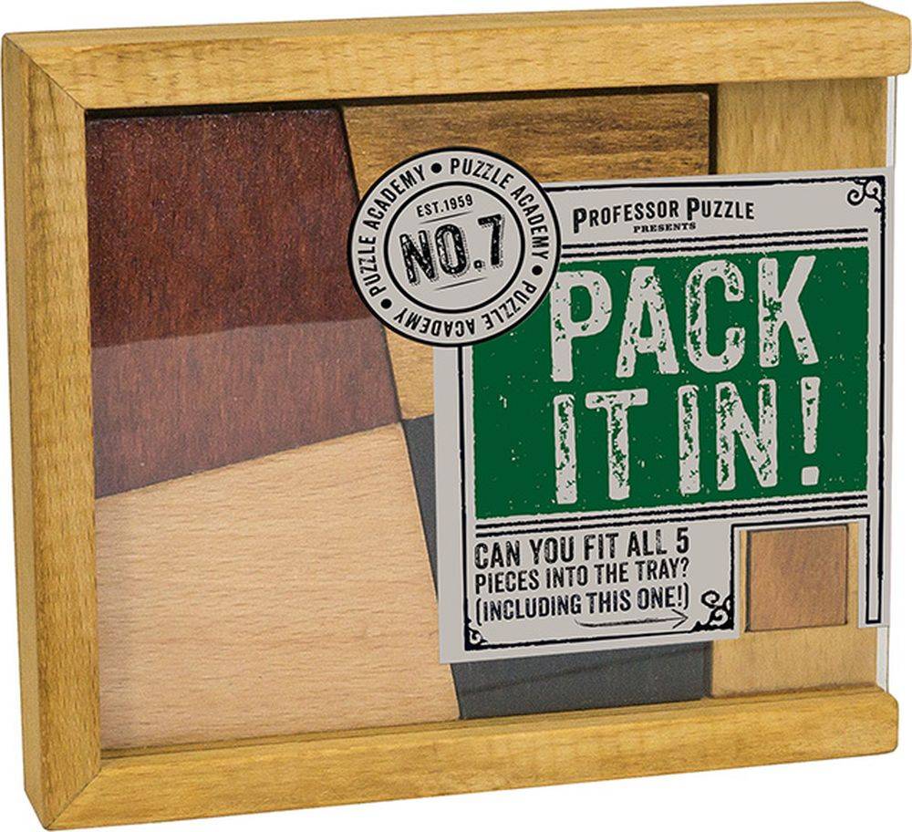 PROFESSOR PUZZLE PACK IT IN! PROFESSOR PUZZLE
