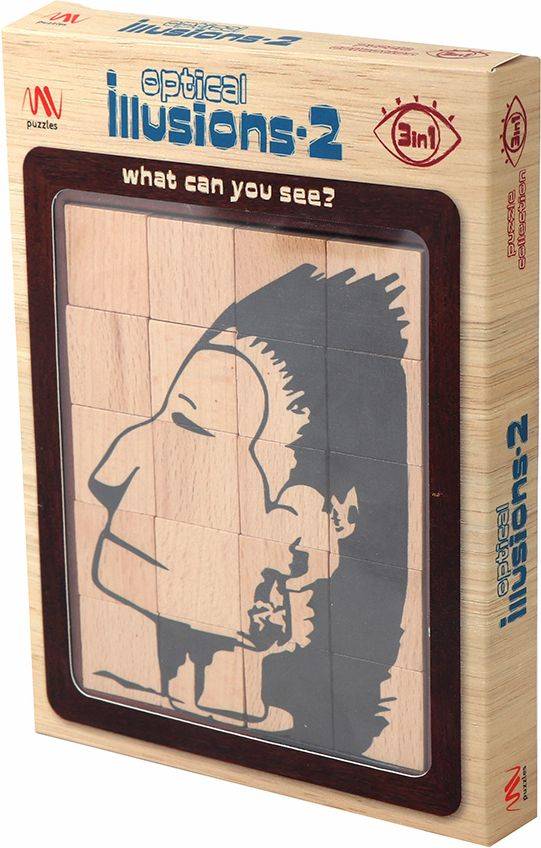 OPTICAL ILLUSION PUZZLE 3 IN 1 VOL. 2 MATHV MATHV