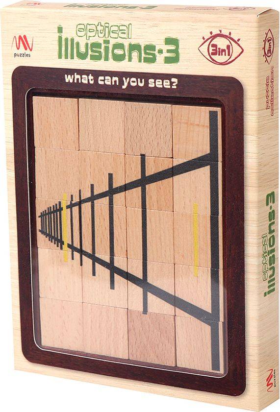 OPTICAL ILLUSION PUZZLE 3 IN 1 VOL. 3 MATHV MATHV