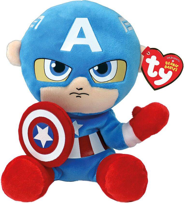ΧΝΟΥΔΩΤΟ TY BEANIE BABIES CAPTAIN AMERICA 15CM