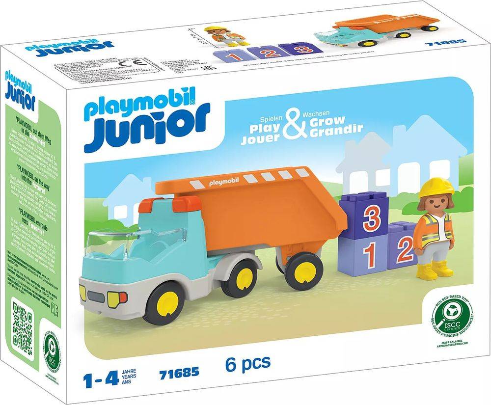 PLAYMOBIL 71685 JUNIOR: ΑΝΑΤΡΕΠΟΜΕΝΟ ΦΟΡΤΗΓΟ ΜΕ ΕΡΓΑΤΗ PLAYMOBIL