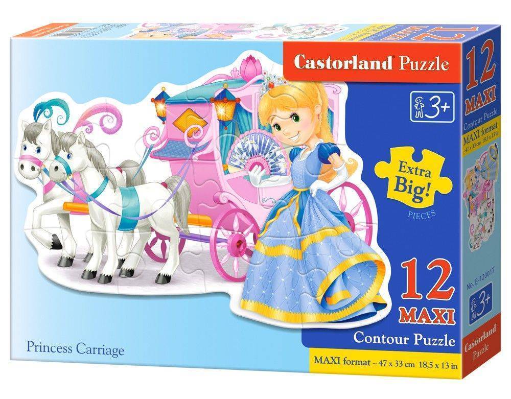 ΠΑΖΛ CASTORLAND PRINCESS CARRIAGE 12ΤΜΧ CASTORLAND