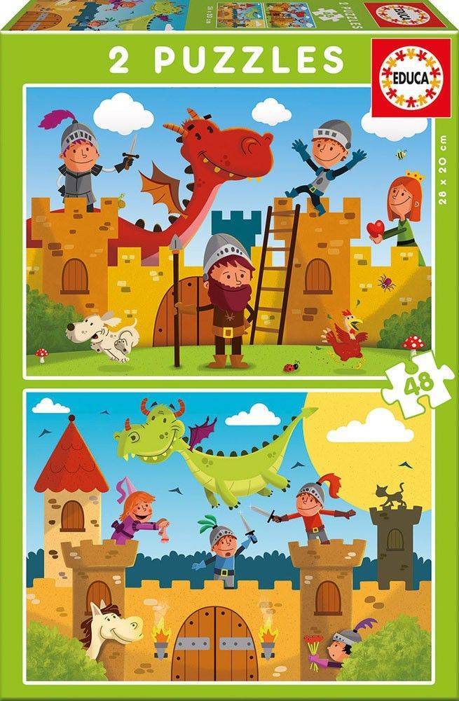 ΠΑΖΛ EDUCA ΔΡΑΚΟΙ ΚΑΙ ΙΠΠΟΤΕΣ DRAGONS AND KNIGHTS 2X48TMX EDUCA