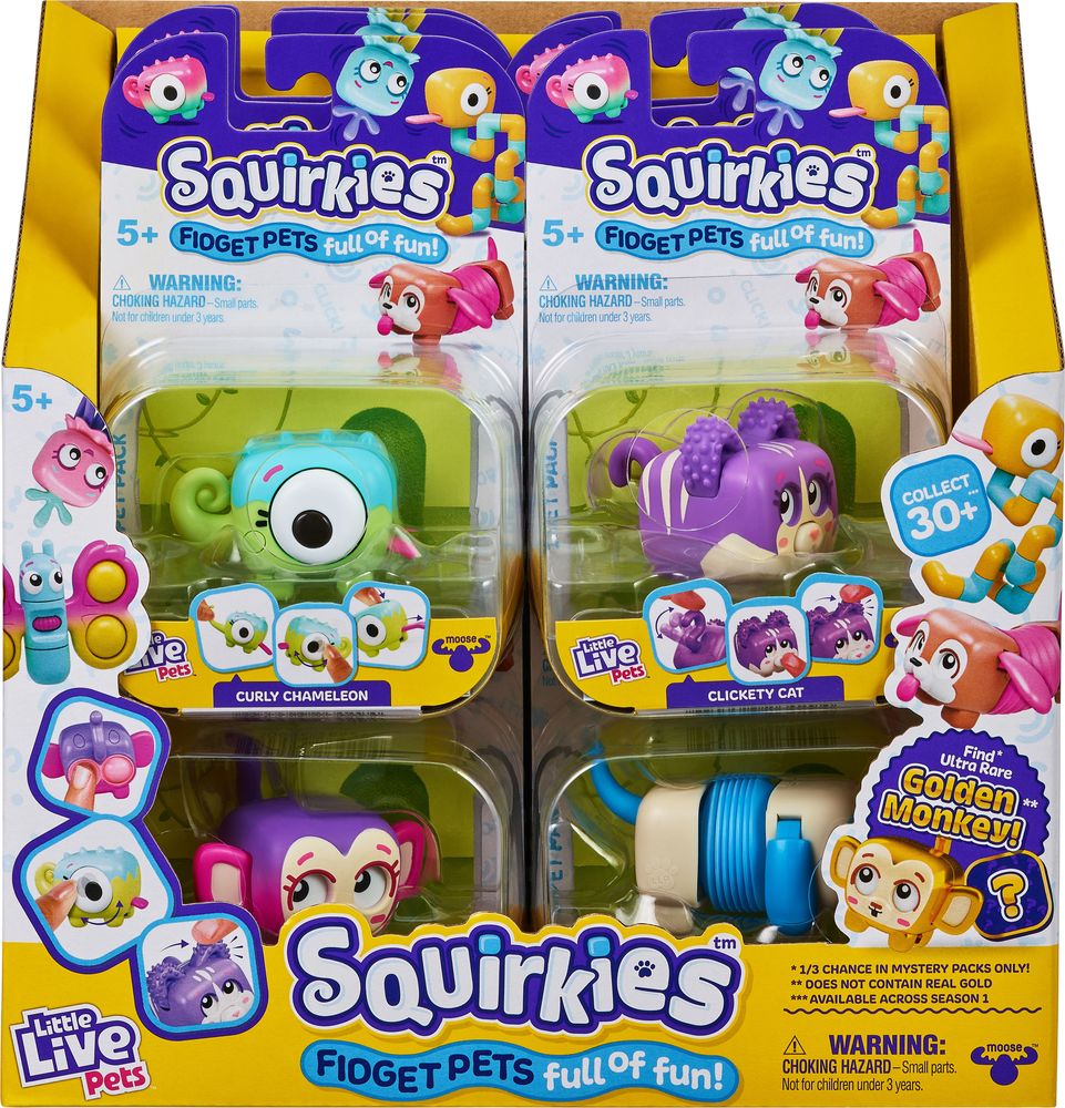 LITTLE LIVE PETS SQUIRKIES ΦΙΓΟΥΡΕΣ FIDGET PET GIOCHI PREZIOSI